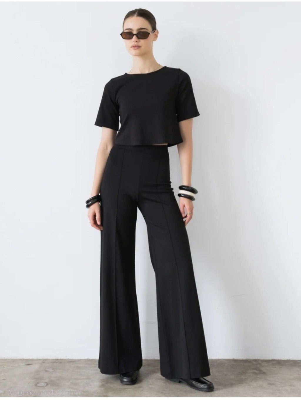 Women’s Black Wide-Leg Pants
